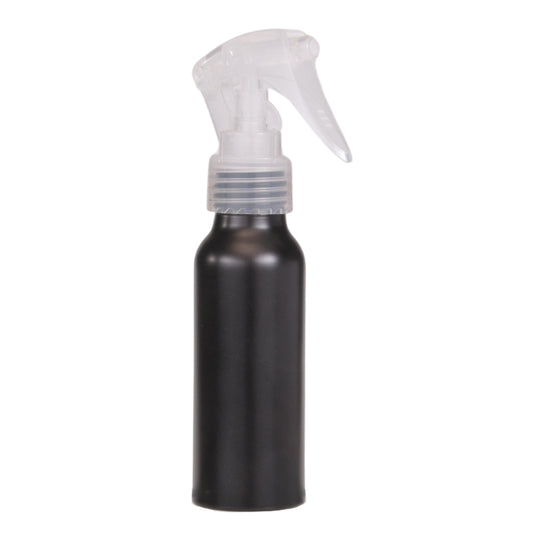 80ml Black Aluminium Bottle with LDPE Trigger Spray - Natural (24/410)