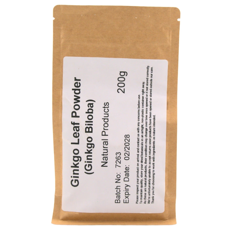 Ginkgo Leaf Powder (Ginkgo biloba) - Bulk