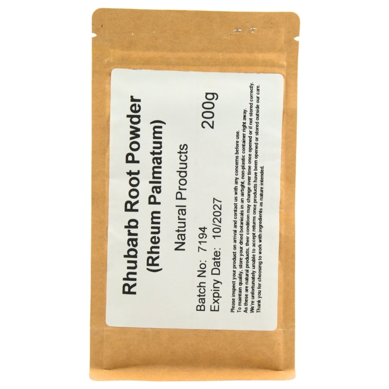 Rhubarb Root Powder (Rheum palmatum) - Bulk