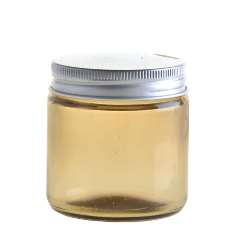 100ml Amberised Glass Jar with Aluminium Lid (58/400) - Essentially Natural