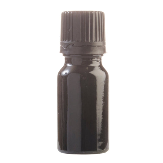 10ml Black Glass Bottle with Fast Flow Dropper Cap - Black