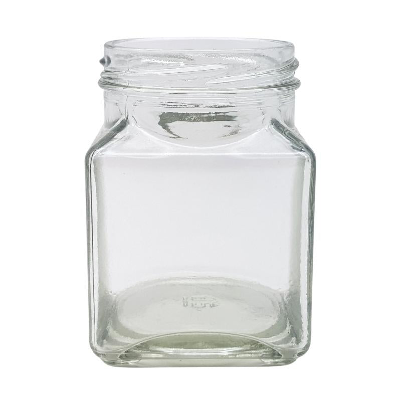 260ml Clear Square Glass Jar