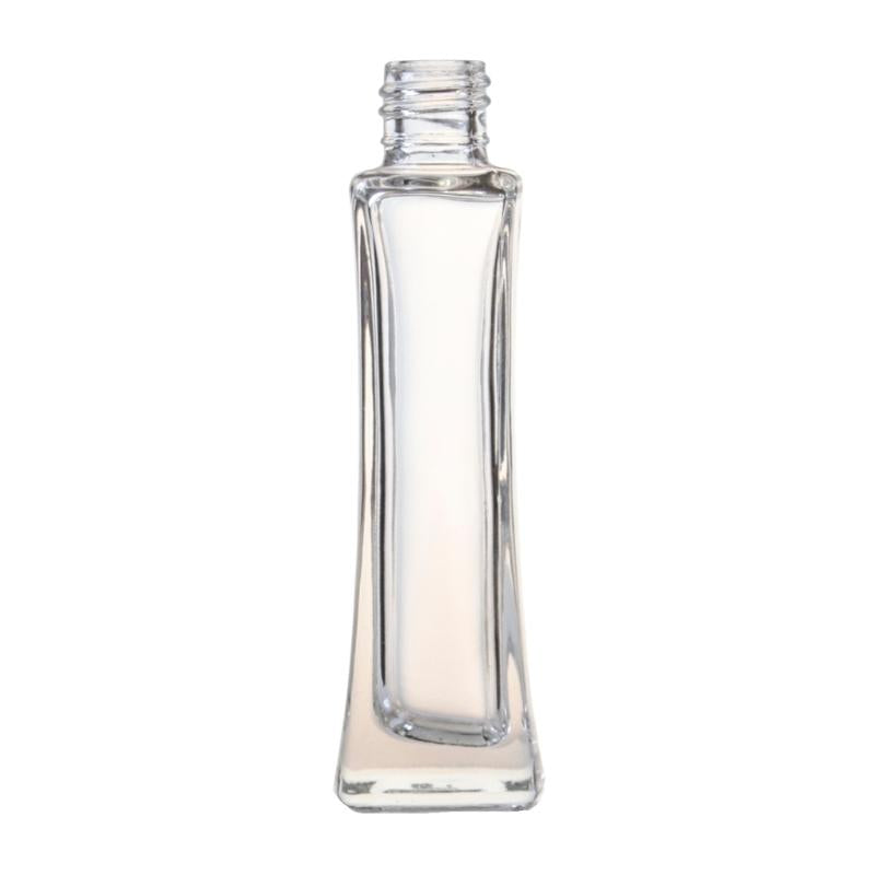 50ml Clear Glass Square Base Curved Perfume Bottle