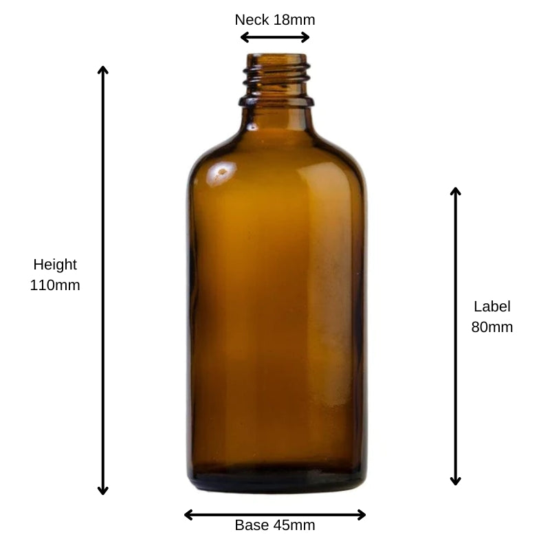 100ml Amber Glass Aromatherapy Bottle