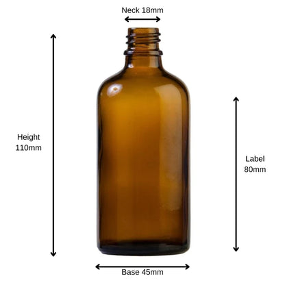 100ml Amber Glass Aromatherapy Bottle