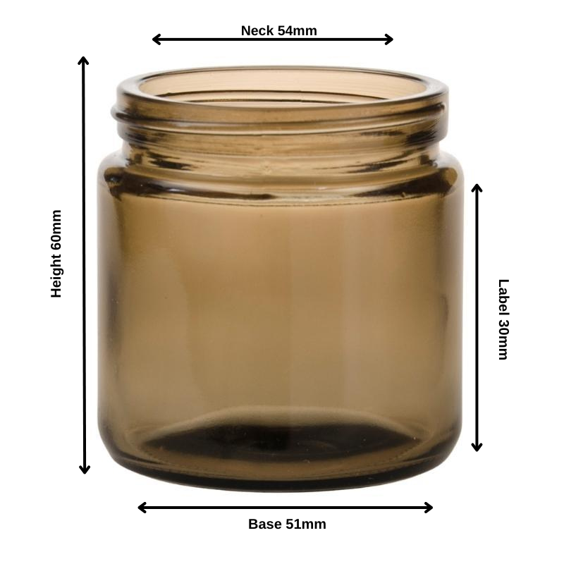 100ml Amberised Glass Jar