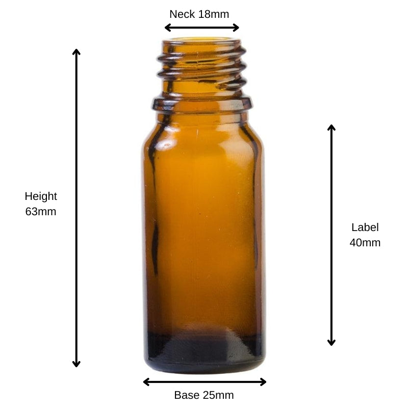 10ml Amber Glass Aromatherapy Bottle