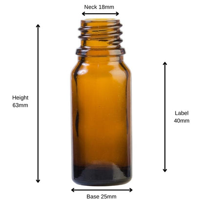 10ml Amber Glass Aromatherapy Bottle