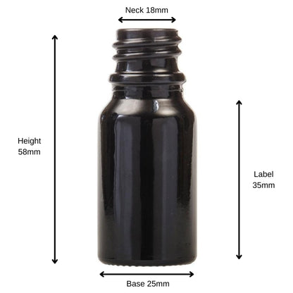 10ml Black Glass Aromatherapy Bottle