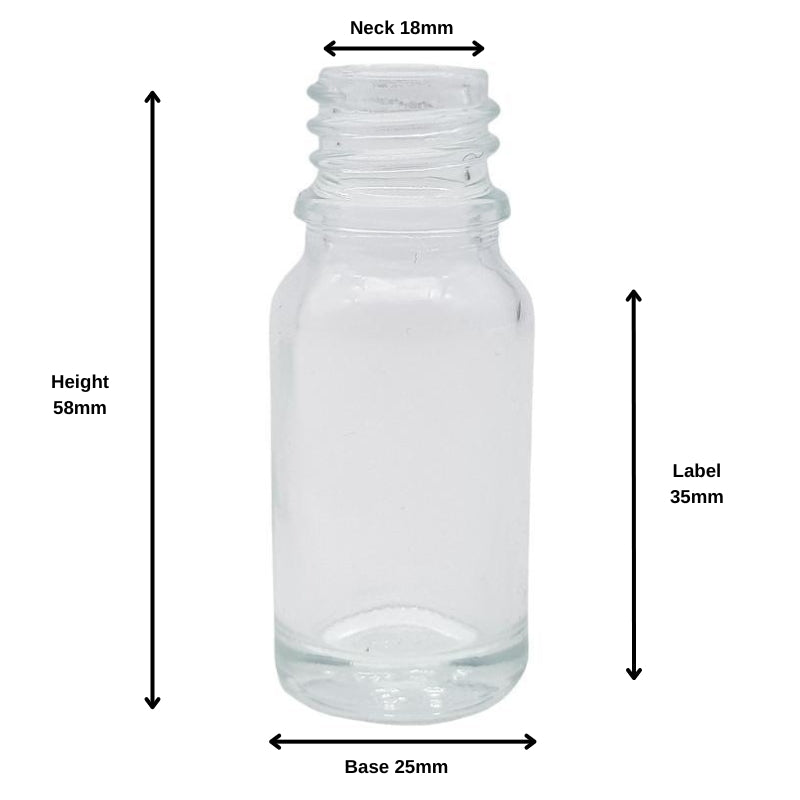 10ml Clear Glass Aromatherapy Bottle