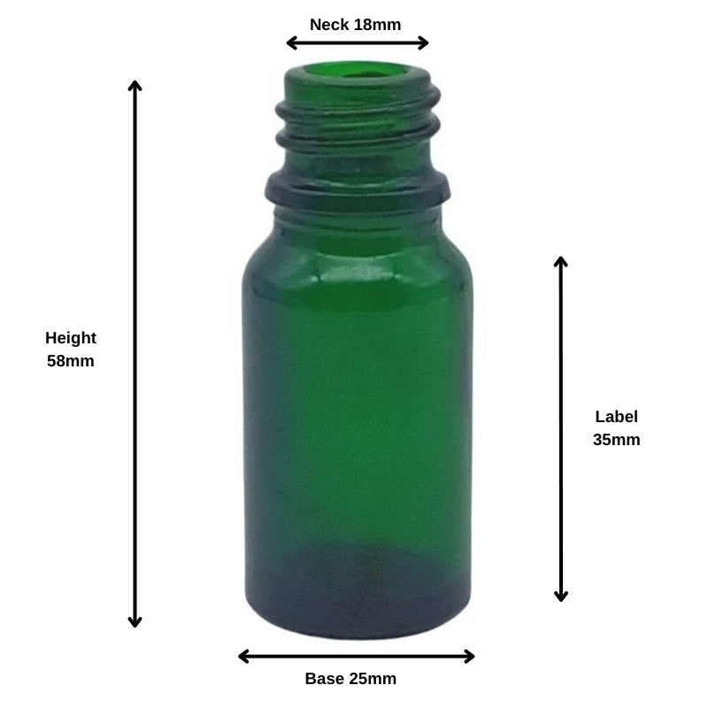 10ml Green Glass Aromatherapy Bottle