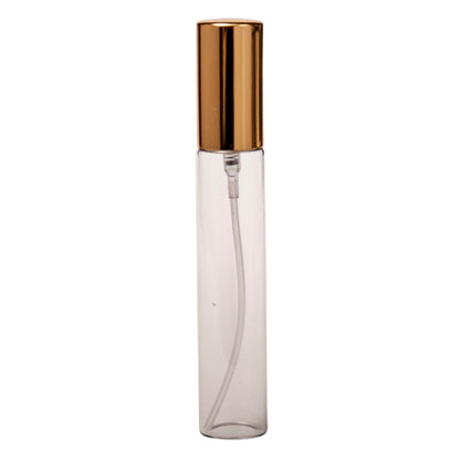 15ml Clear Glass Perfume Bottle & Gold Atomiser