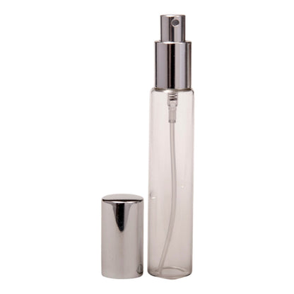15ml Clear Glass Perfume Vial & Silver Atomiser