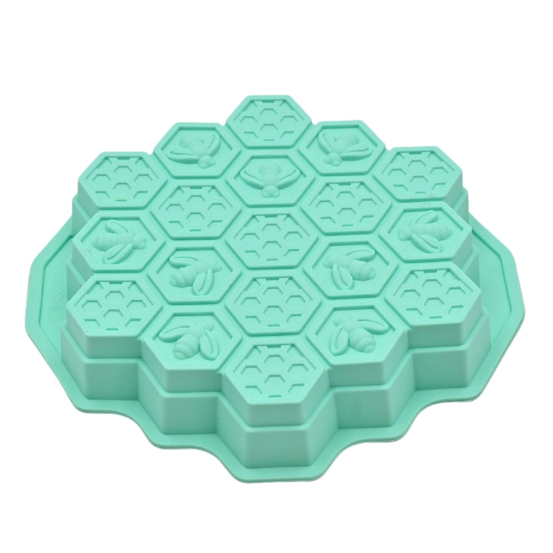 19 Cavity Silicone Soap Mold - Bee Design