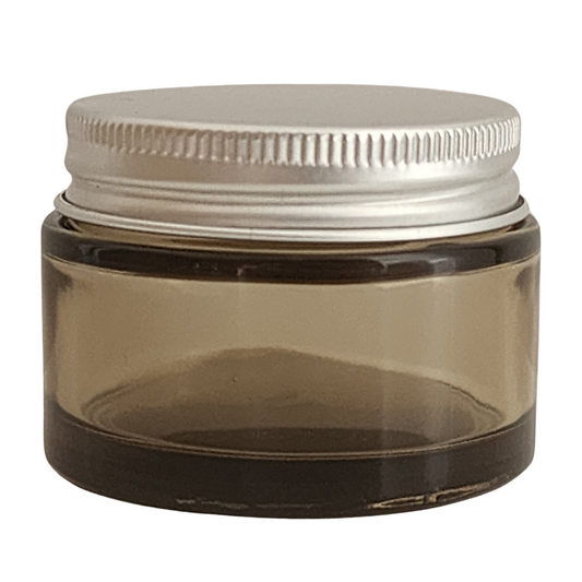 30ml Amberised Glass Jar with Aluminium Lid (48/400)