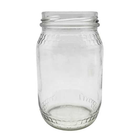 350ml Clear Glass Honey Jar