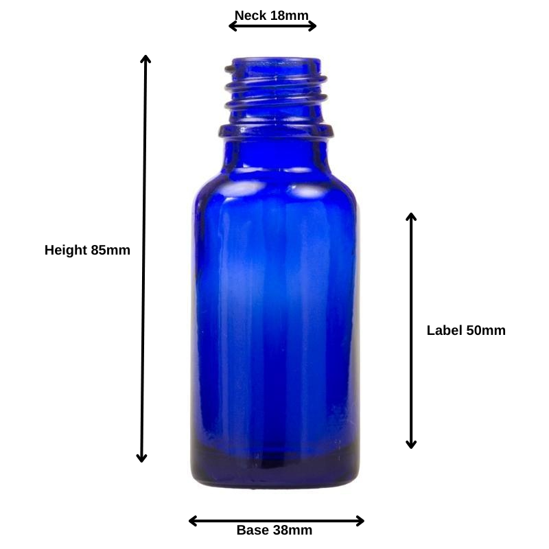 50ml Blue Glass Aromatherapy Bottle