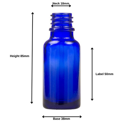 50ml Blue Glass Aromatherapy Bottle