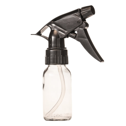 50ml Clear Glass Generic Bottle with Trigger Spray - Black (28/410)