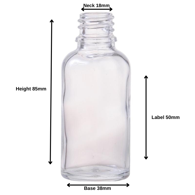 50ml Clear Glass Aromatherapy Bottle