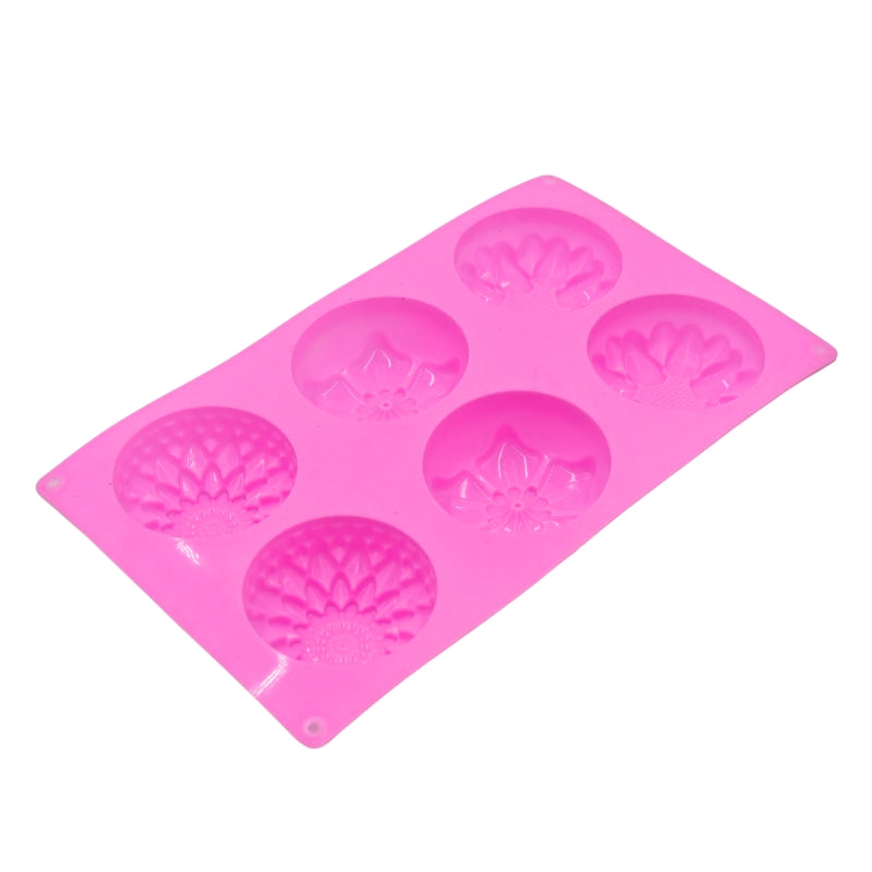 6 Cavity Silicone Mold - Flower Design