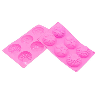 6 Cavity Silicone Mold - Flower Design