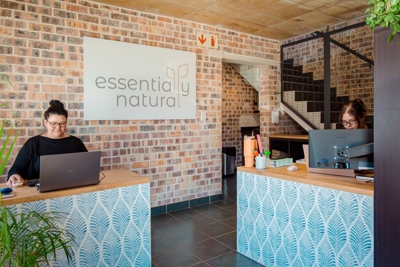 Customer support at the Essentially Natural front of house warehouse