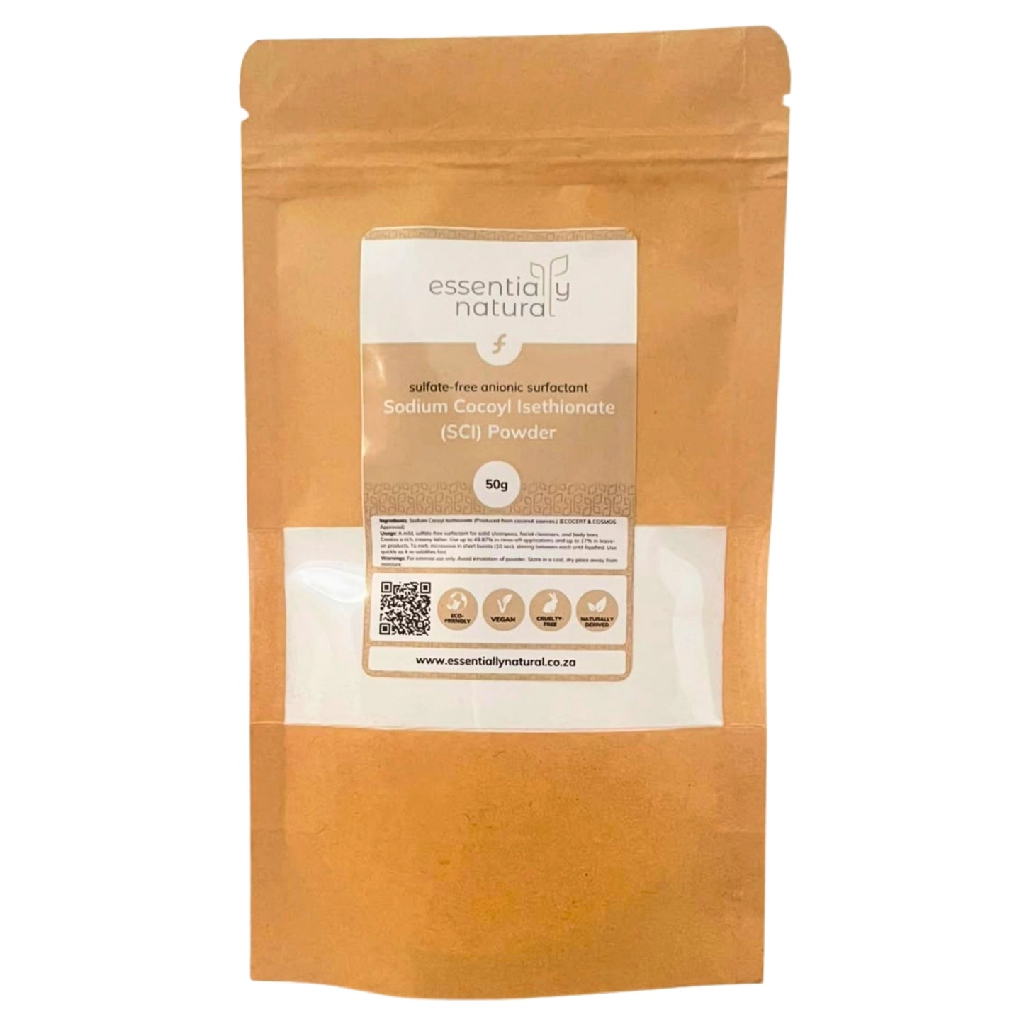 Essentially Natural Sodium Cocoyl Isethionate Powder - Sulfate Free