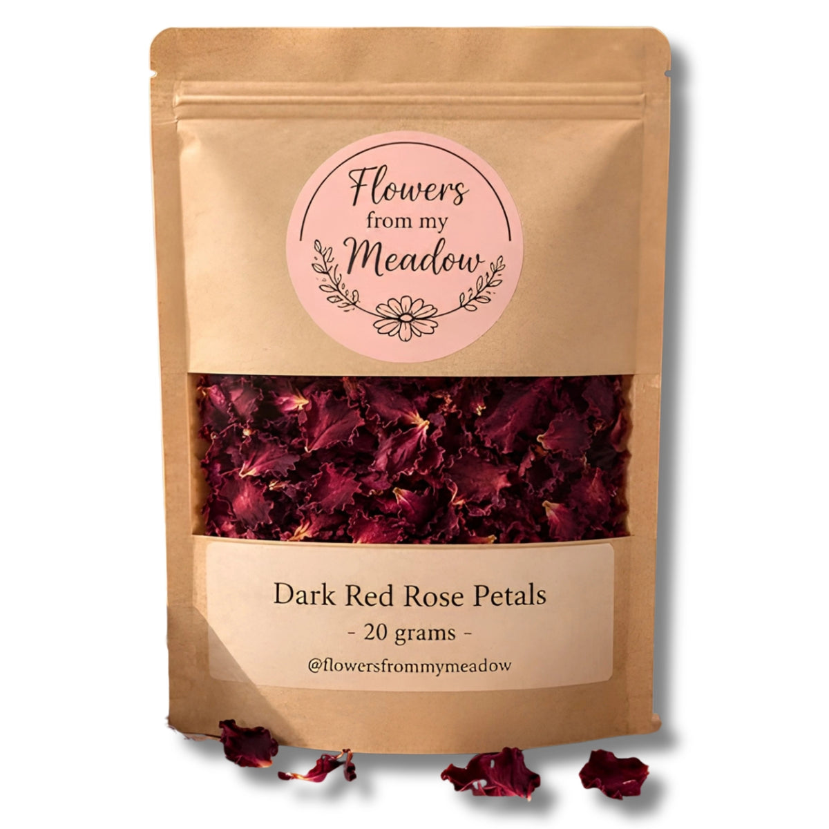 Flowers From My Meadow Dark Red Rose Petals (20g)