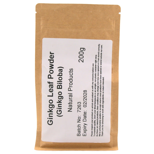 Ginkgo Leaf Powder (Ginkgo biloba) - Bulk