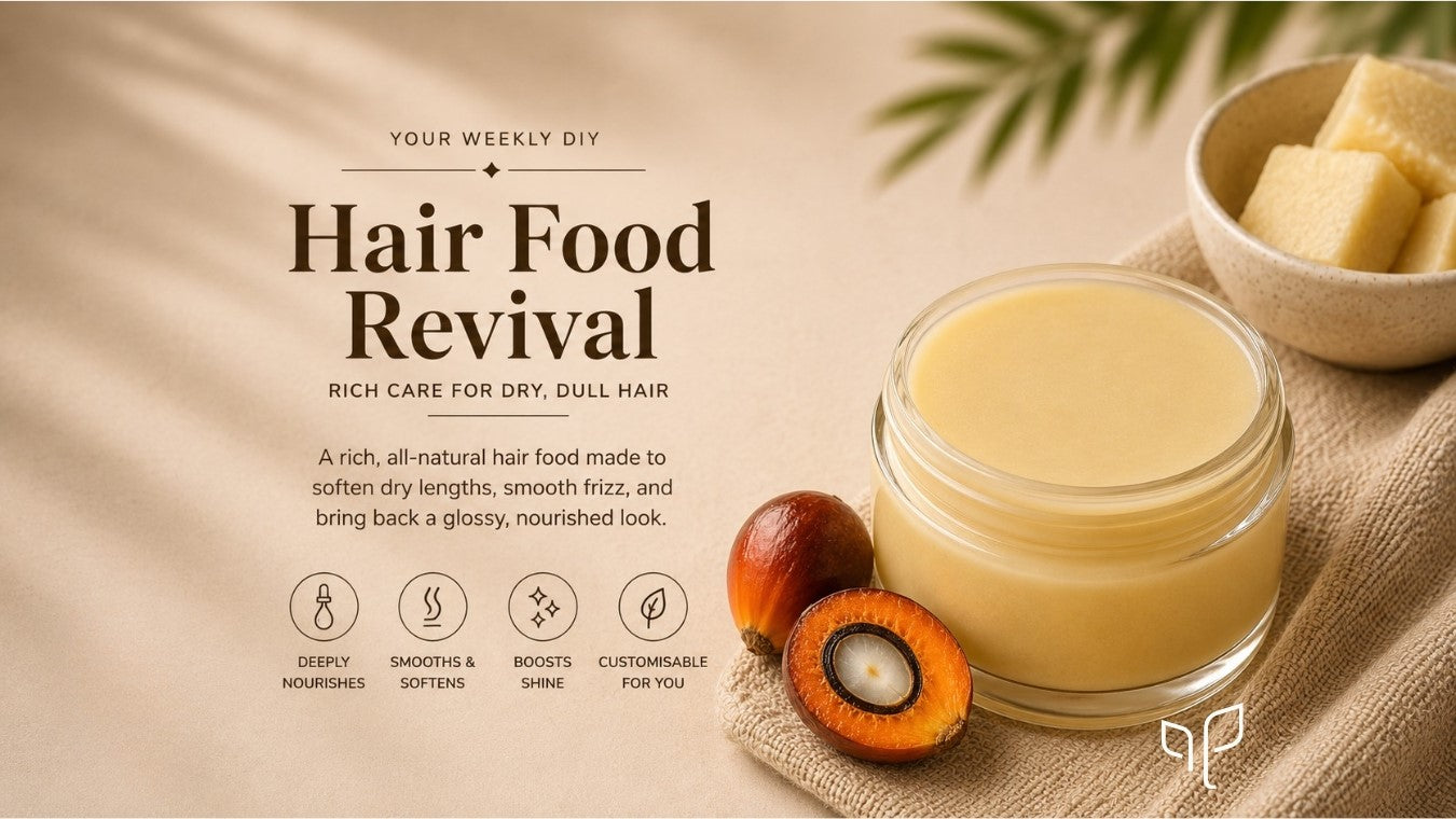 DIY Hair Food for Dry, Damaged & Frizzy Hair