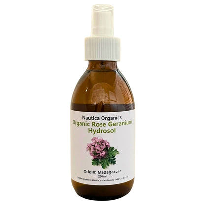 Nautica Organics Rose Geranium Hydrosol - Organic