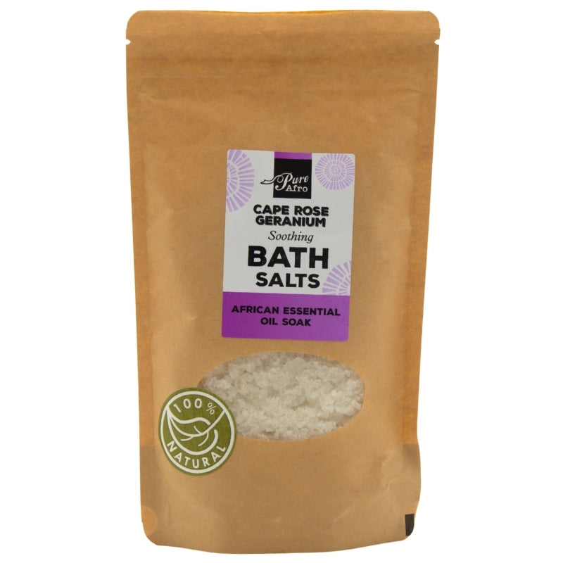 Pure Afro Cape Rose Geranium Bath Salt