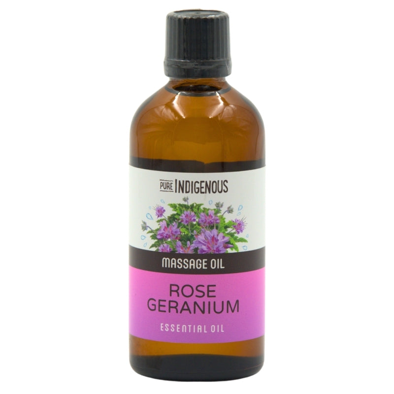 Pure Indigenous Massage Oil - Rose Geranium