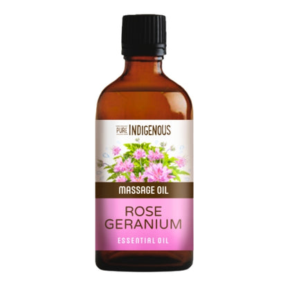 Pure Indigenous Massage Oil - Rose Geranium