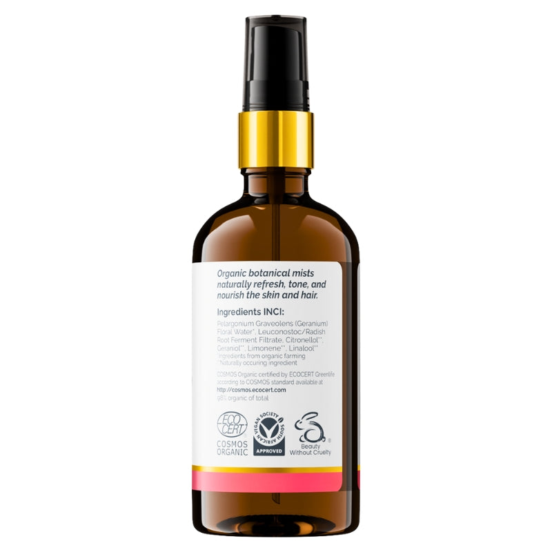 Soil Organic Rose Geranium Facial Mist