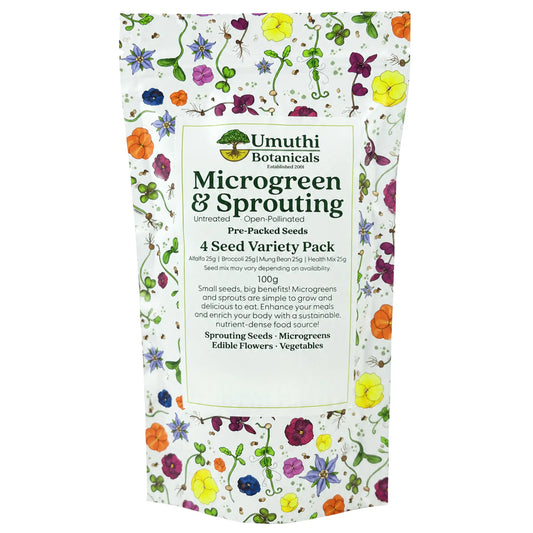 4-Seed Sprouting Variety Pack (100g) - Umuthi Botanicals