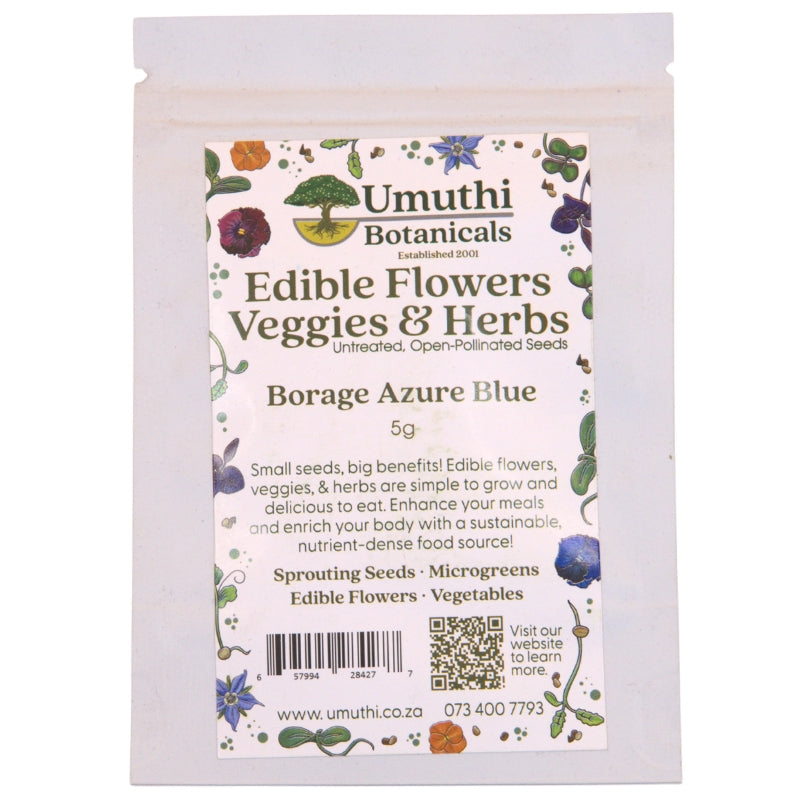 Umuthi Borage (Edible Flowers) Growing Seeds