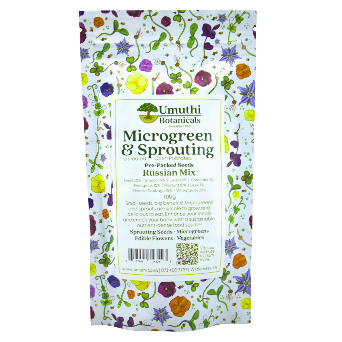 Umuthi Russian Salad Mix Sprouting Seeds
