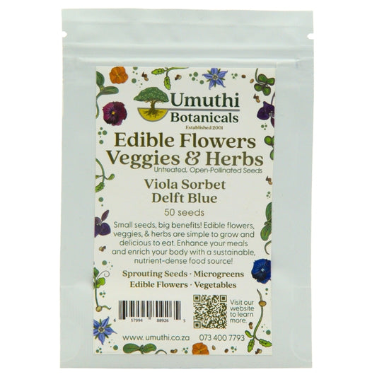 Umuthi Viola Sorbet Delft Blue (Edible Flowers) Growing Seeds