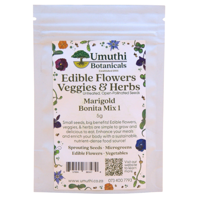 Umuthi Marigold Bonita (Edible Flowers) Growing Seeds