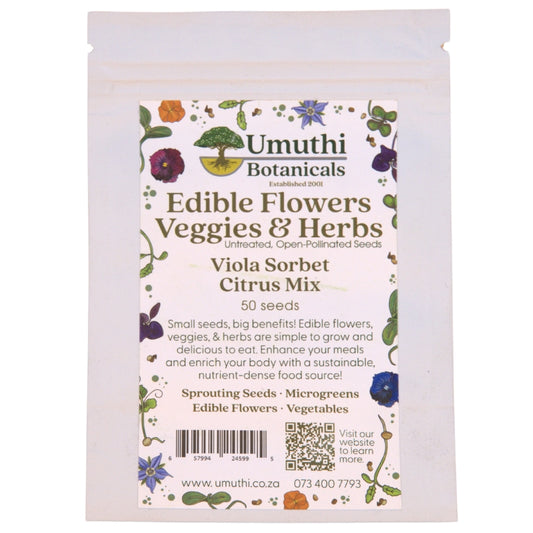 Umuthi Viola Sorbet Citrus Mix (Edible Flowers) Seeds