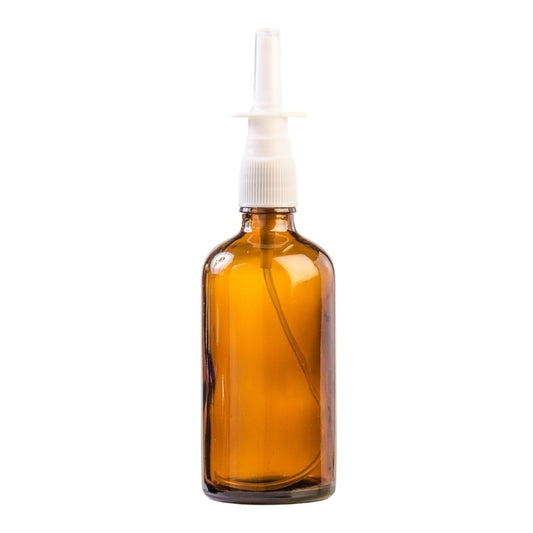 100ml Amber Glass Aromatherapy Bottle with Nasal Sprayer (18/415)