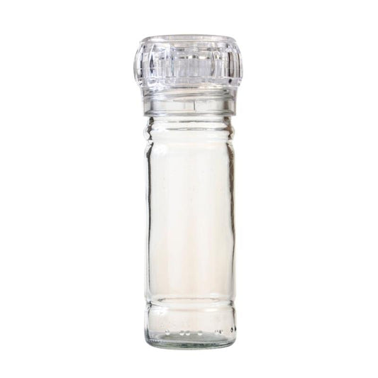 100ml Clear Glass Shaker Jar with Reusable Grinder - Clear