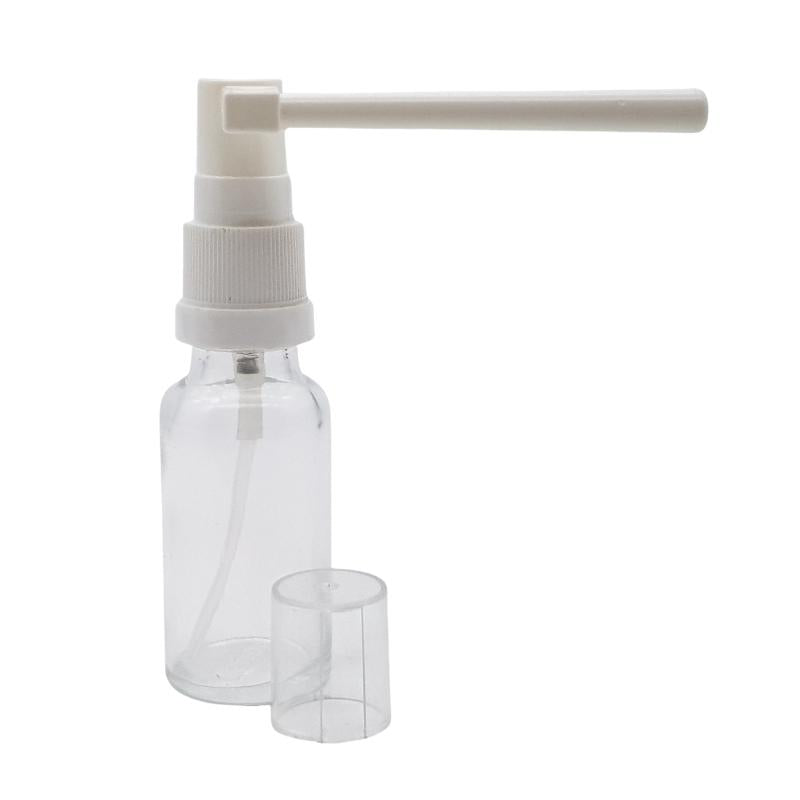 20ml Clear Glass Aromatherapy Bottle with Throat Sprayer (18/65)