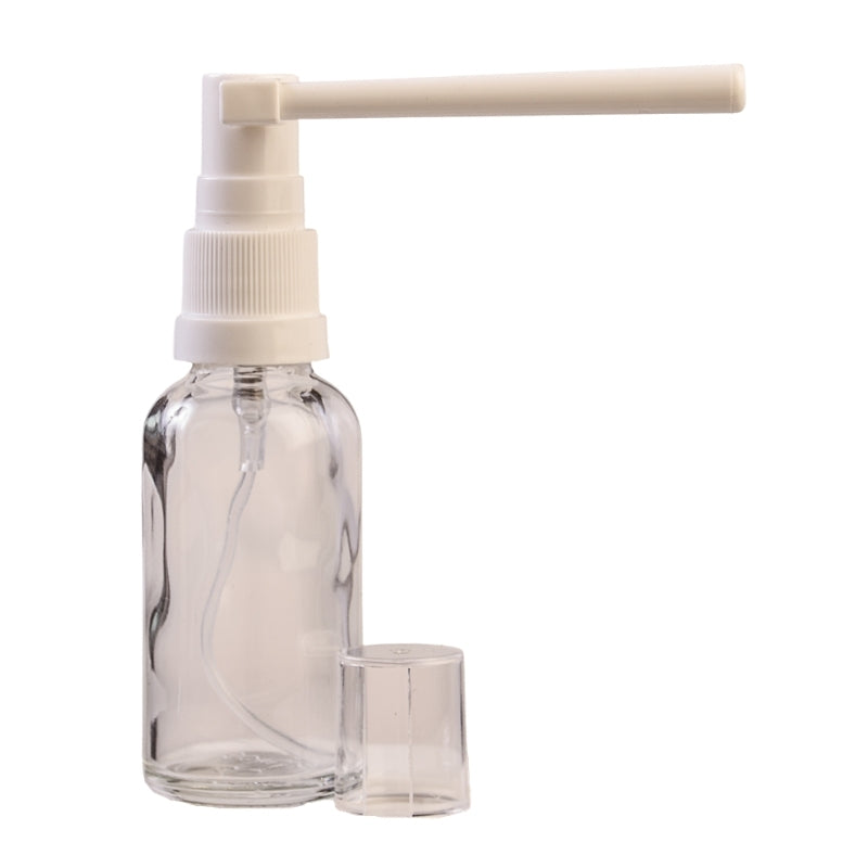 30ml Clear Glass Aromatherapy Bottle with Throat Sprayer (18/65)