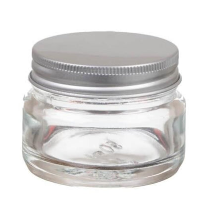 50ml Clear Glass Jar with Aluminium Lid