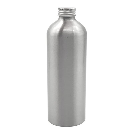 500ml Silver Aluminium Bottle and Aluminium Screw Cap - Silver (28/410)