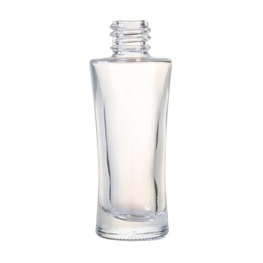 50ml Clear Glass Round Curved Perfume Bottle (18/410) - No Closure - Single (1 Unit) - Bottles & Jars