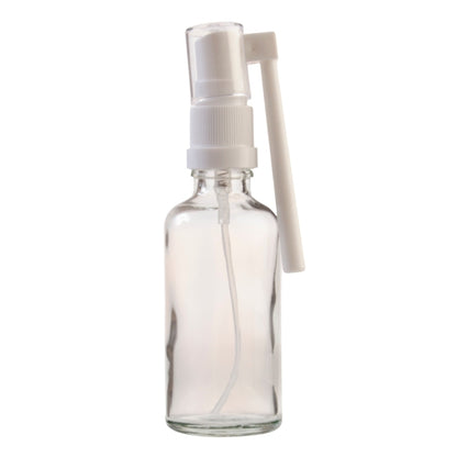 50ml Clear Glass Aromatherapy Bottle with Throat Sprayer (18/65)